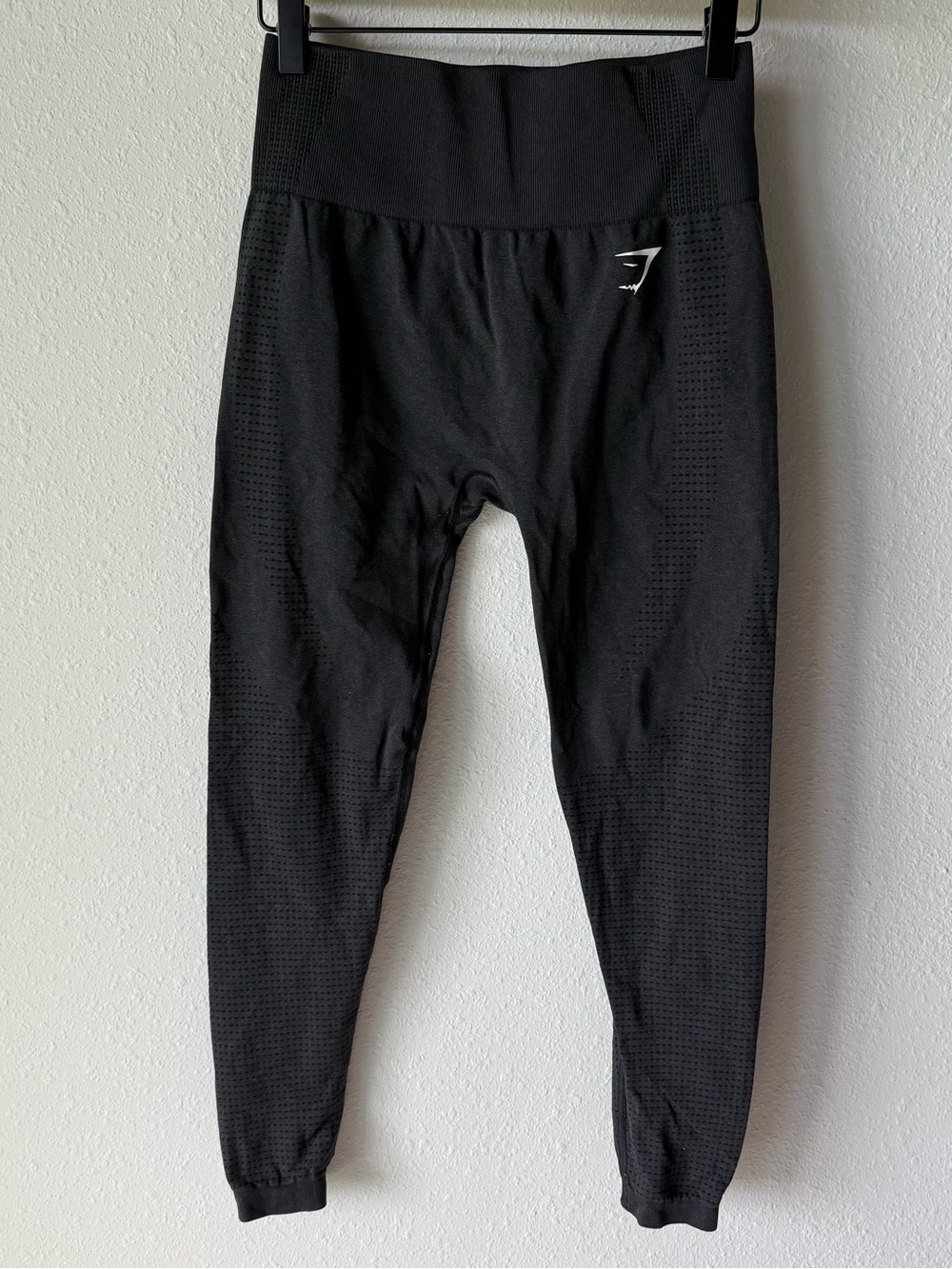 Gymshark Energy Seamless Black Perforated High Rise Leggings